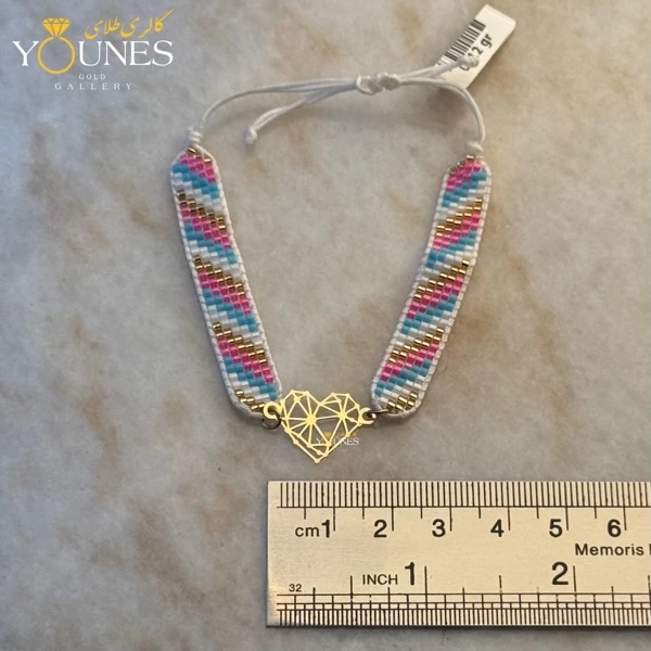 دستبند میوکی قلب اوریگامی طلا